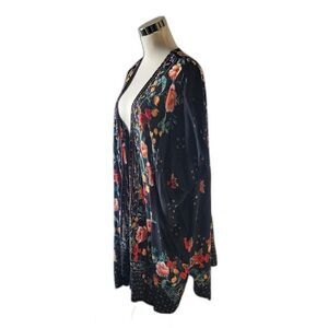 Gypsy Love Floral Print Open Front Kimono | Size S